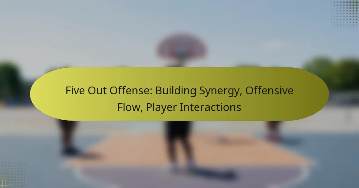 Five Out Offense: Building Synergy, Offensive Flow, Player Interactions