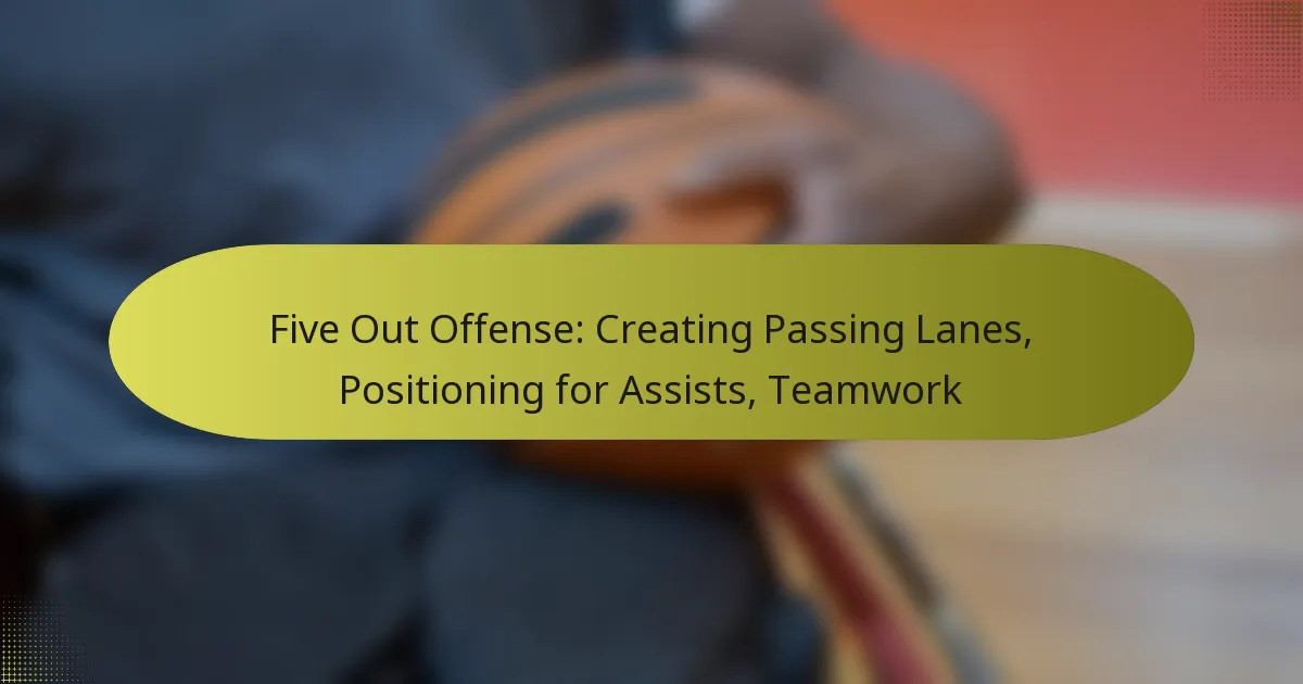 Five Out Offense: Creating Passing Lanes, Positioning for Assists, Teamwork