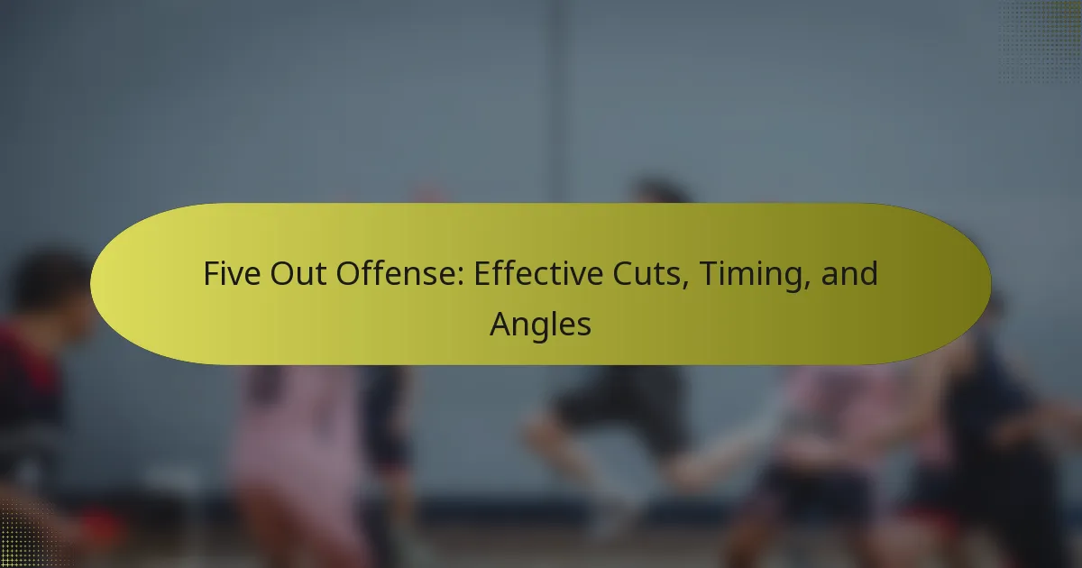 Five Out Offense: Effective Cuts, Timing, and Angles