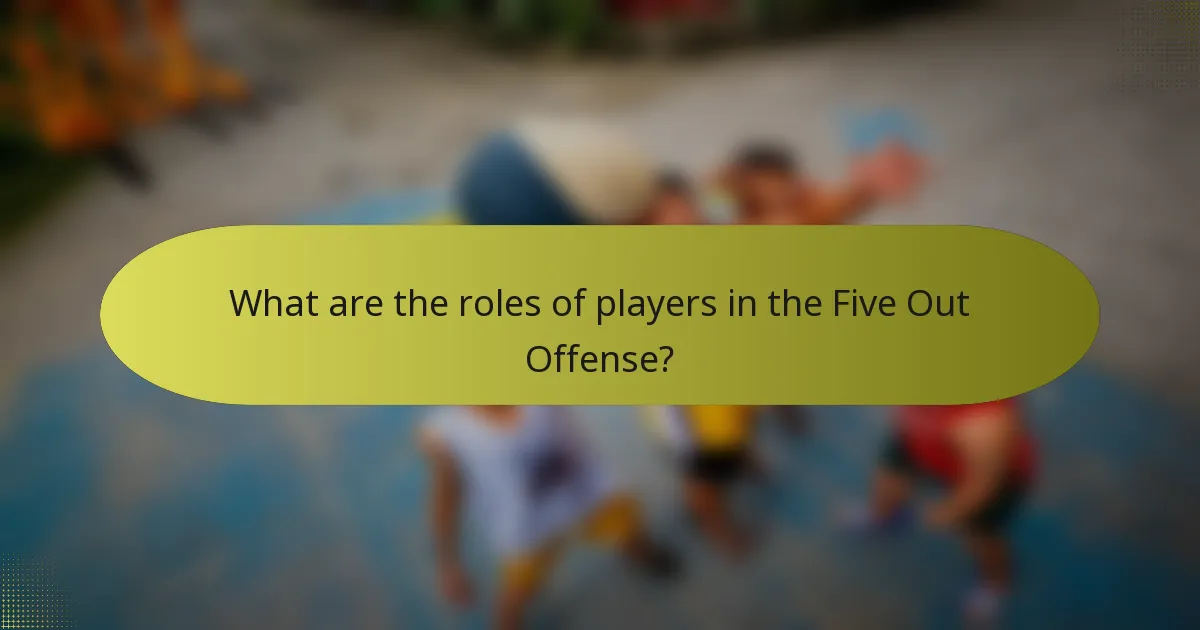 What are the roles of players in the Five Out Offense?